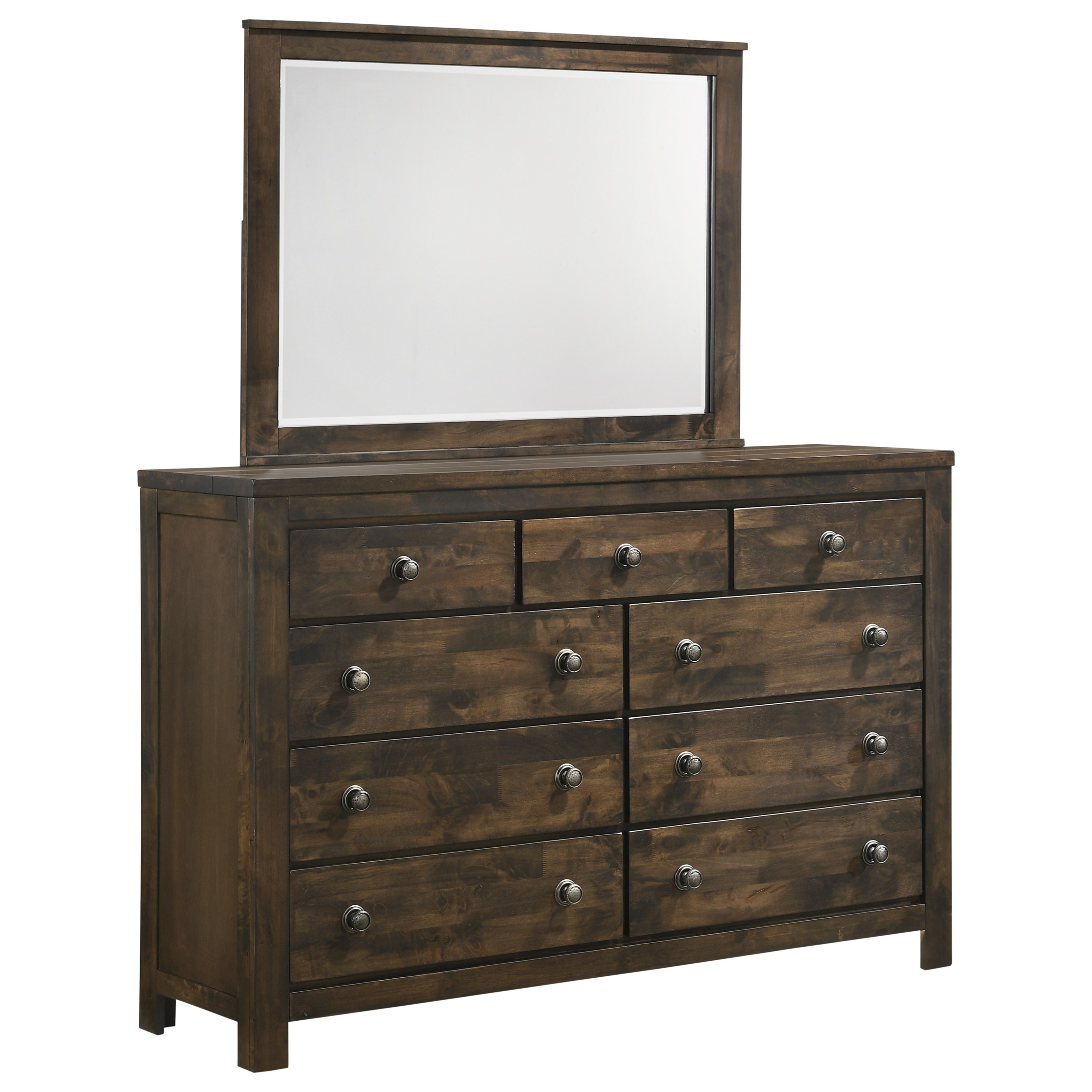 New Classic Blue Ridge B1334 050 Modern Rustic Dresser with Velvet